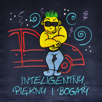 [Db46] Poduszka bawełniana Inteligentny, Piękny i Bogaty